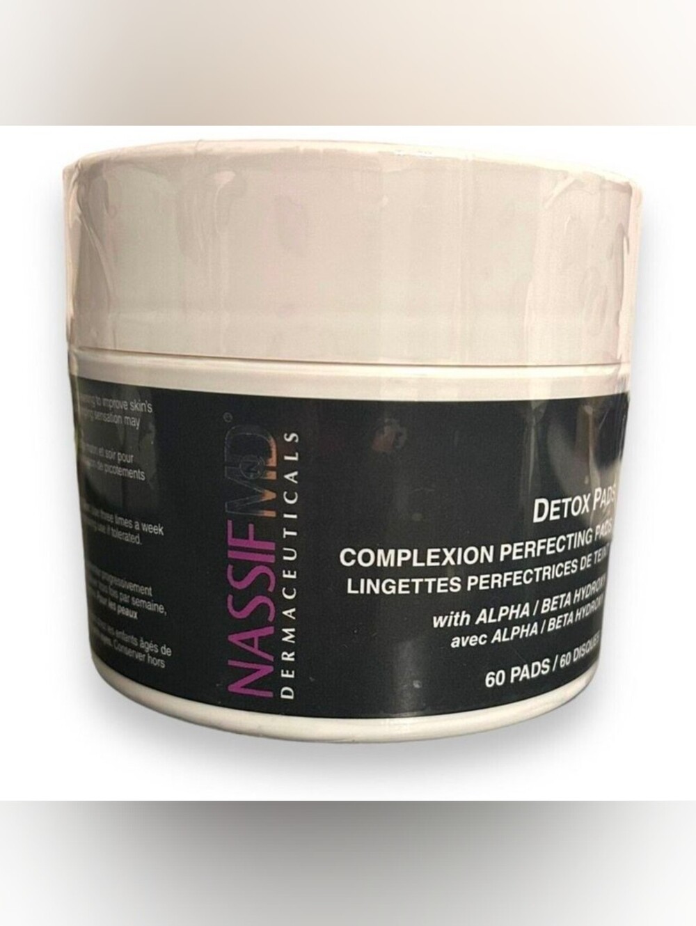 Nassif MD Dermaceuticals Detox Pads Complexion Perfecting (60 Pads) Sealed